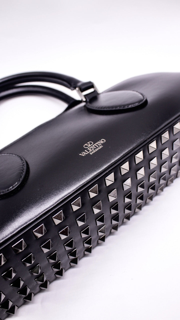Rockstud Calfskin Handbag