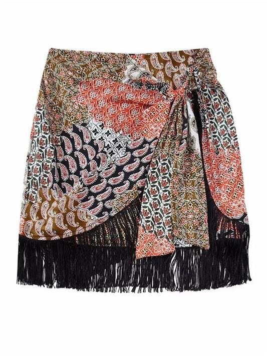 Falda Cruzada Flecos