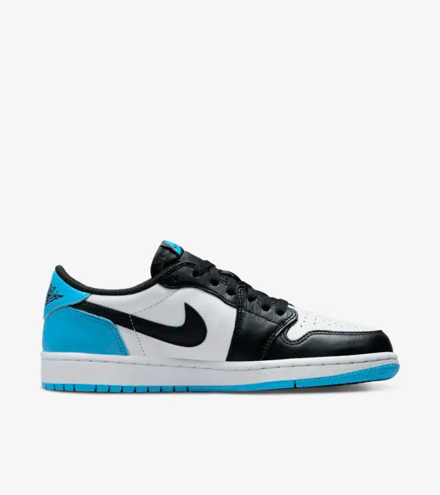 Air Jordan 1 Low Black and Dark Powder Blue