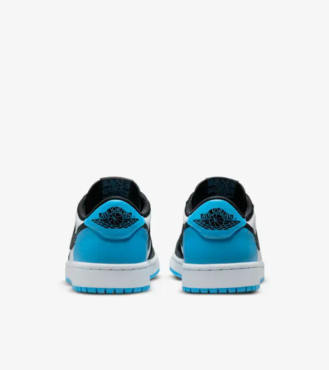Air Jordan 1 Low Black and Dark Powder Blue