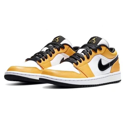 Air Jordan 1 Low sneakers - Black, yellow, white