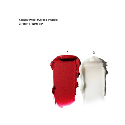 A Kiss Of Whirl Matte Lip Duo Set - Ruby Woo