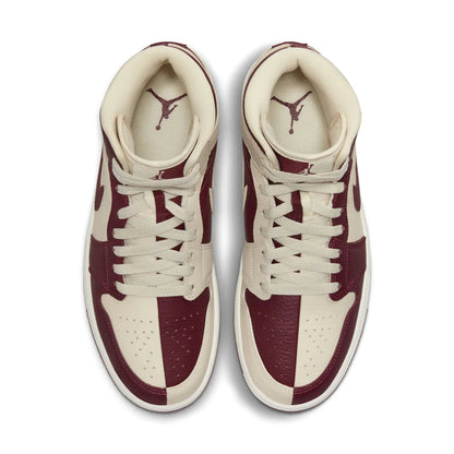 Air Jordan 1 Mid SE Beach/Sail/Cherrywood Red