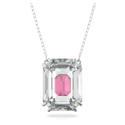 Collar Chroma, Talla octogonal, Rosa, Baño de rodio