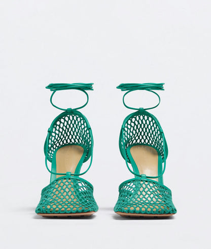 Web Stretch Sandal - Acid Turquoise