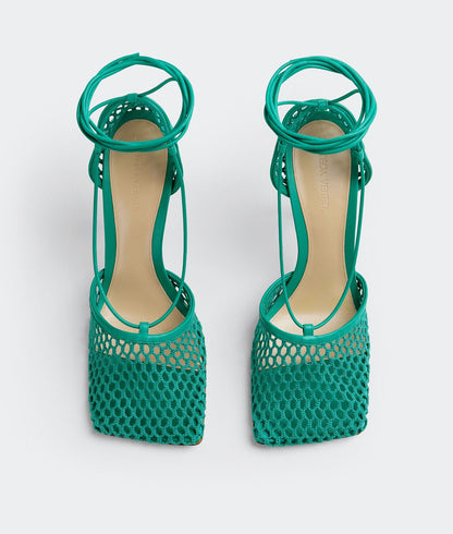 Web Stretch Sandal - Acid Turquoise