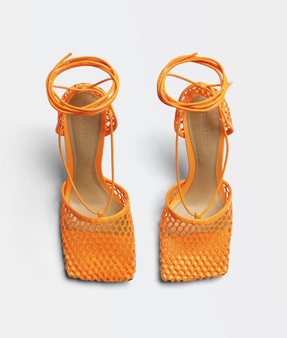 Web Stretch Sandal - Tangerine