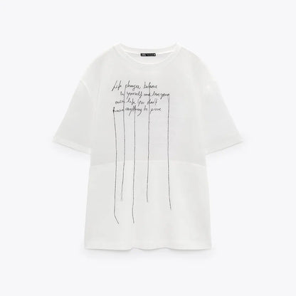 Organza Contrast T-Shirt