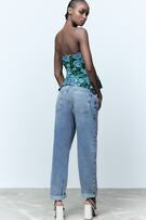Top Volante Jacquard